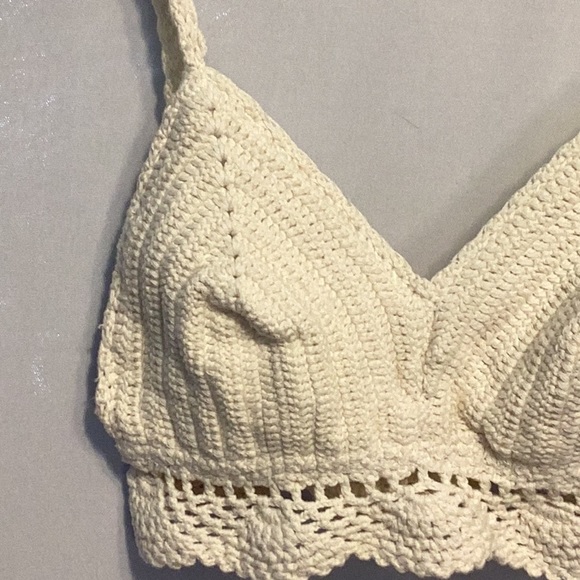 Hint of Mint knit bra top size xs - Picture 2 of 7